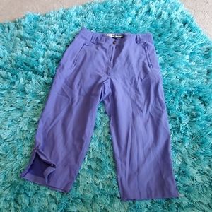 women's sz 6 purple Jamie sock crop golf pant